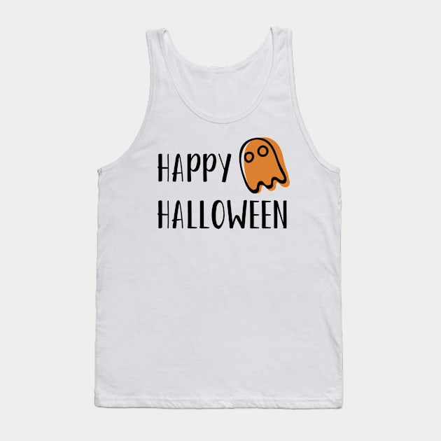 Boo Boo Ghost Happy Halloween Tank Top by notami